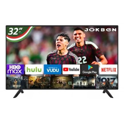 Smart Tv Pantalla 32 Pulgadas Android Tv Jokben Televisores JOKBEN32-BT1 Negro