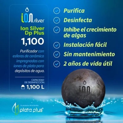 Purificador Para Tinaco Ion Silver Esferas De Ceramica